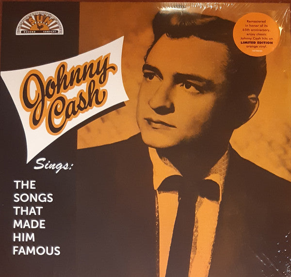 CASH JOHNNY - SINGS THE SONGS THAT MADE HIM FAMOUS (REMASTERED 2023) (TANGERINE VINYL)