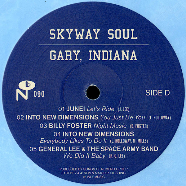 VARIOUS ARTISTS - SKYWAY SOUL: GARY, INDIANA (OPAQUE BLUE & WHITE SWIRL VINYL/2LP)