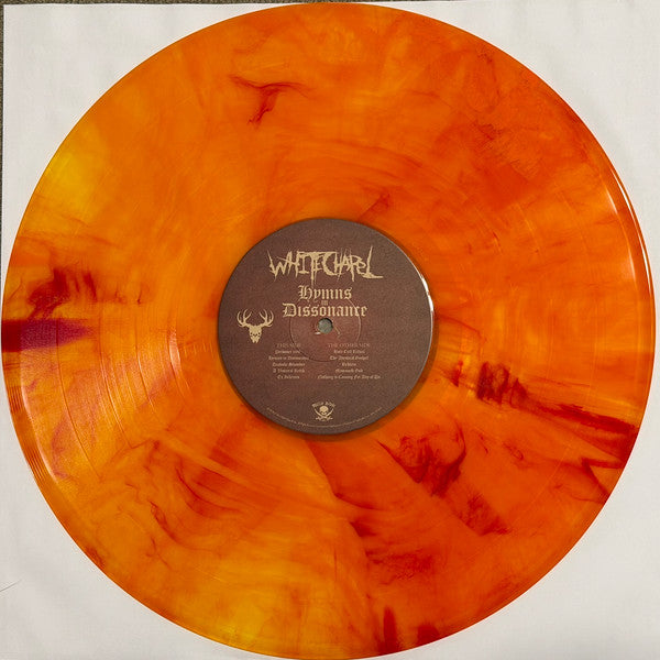WHITECHAPEL - HYMNS IN DISSONANCE (SUNSPOT ORANGE & RED MARBLED VINYL)