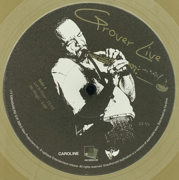 WASHINGTON JR. GROVER - GROVER LIVE (OPAQUE GOLD VINYL/2LP) (RSD)