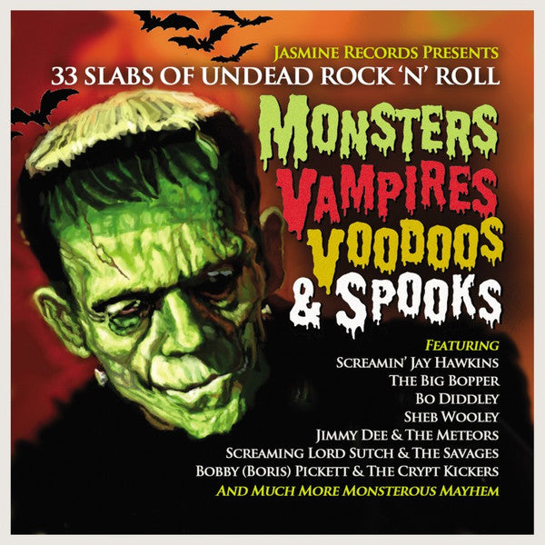 VARIOUS ARTISTS - MONSTERS VAMPIRES VOODOOS & SPOOKS: 33 SLABS OF UNDEAD ROCK N ROLL