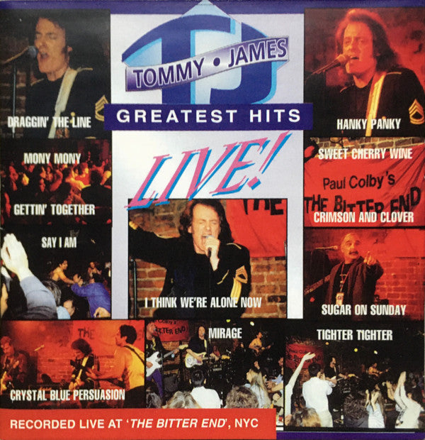 JAMES,TOMMY - GREATEST HITS LIVE