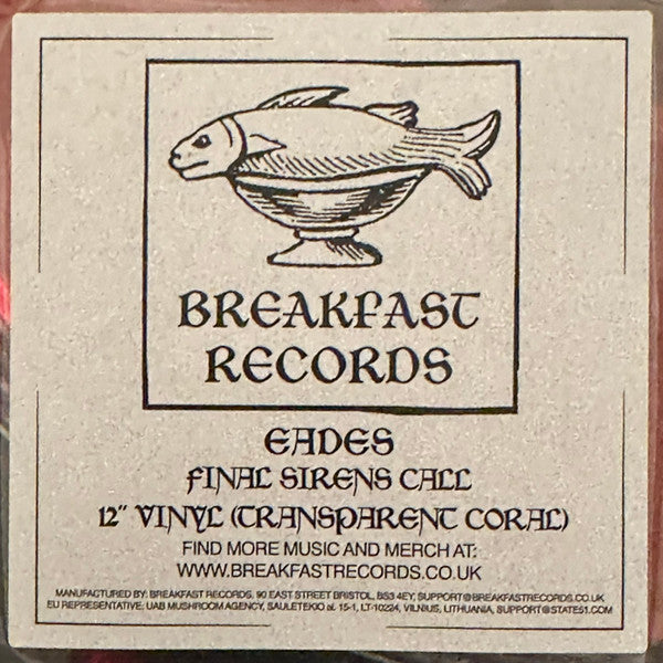 EADES - FINAL SIRENS CALL (TRANSPARENT ORANGE/PINK VINYL)