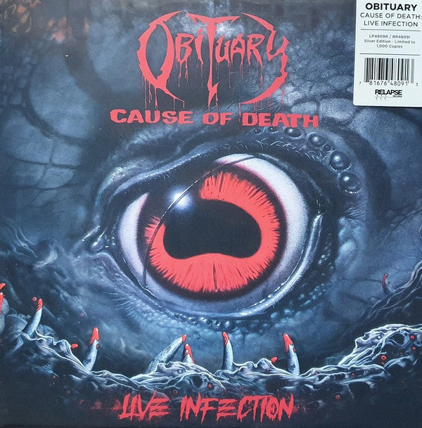 OBITUARY - CAUSE OF DEATH - LIVE INFECTION (SILVER VINYL)