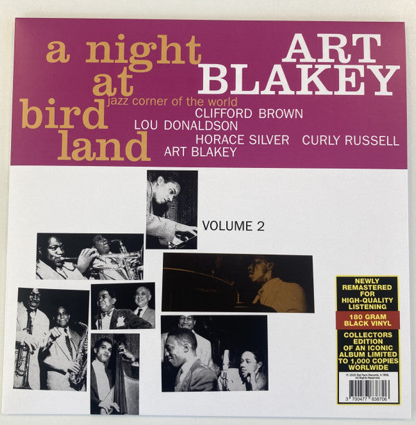 BLAKEY,ART QUINTET - NIGHT AT BIRDLAND VOLUME 2 (180G)