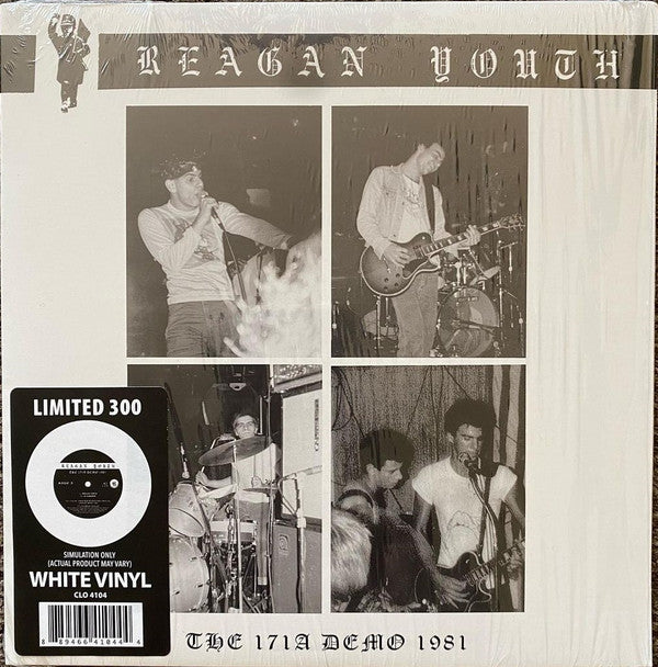 REAGAN YOUTH - 171A DEMO 1981 (WHITE 7INCH)