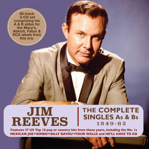 REEVES,JIM - COMPLETE SINGLES AS & BS 1949-62