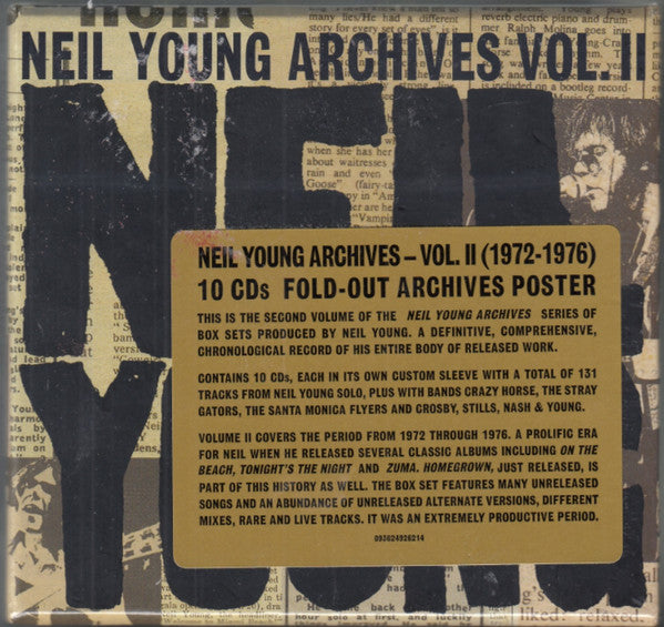 YOUNG,NEIL - NEIL YOUNG ARCHIVES VOL. II (1972-1976) (10CD)