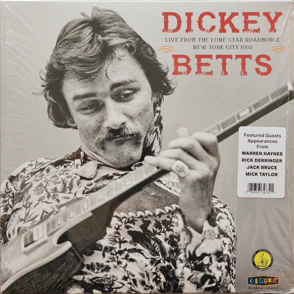 BETTS,DICKEY - LIVE FROM THE LONE STAR ROADHOUSE NEW YORK CITY 1988 (2LP)