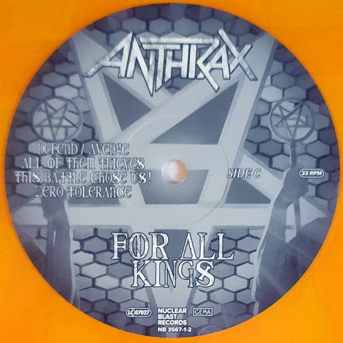 ANTHRAX - FOR ALL KINGS (TRANSPARENT ORANGE VINYL)