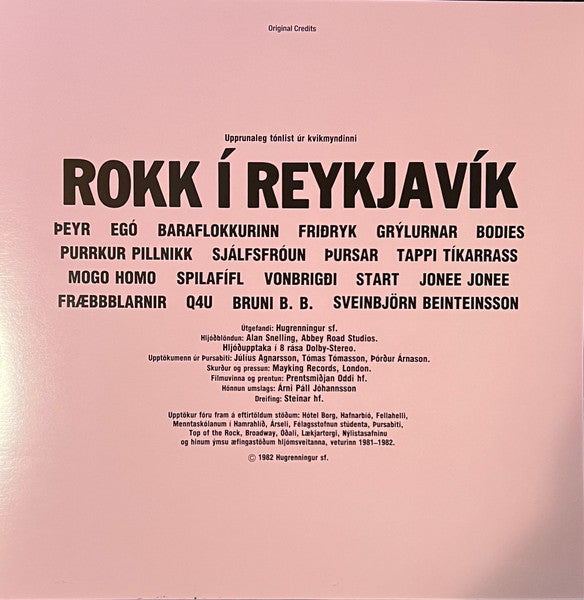 VARIOUS ARTISTS - ROKK I REYKJAVIK (PINK VINYL/2LP)