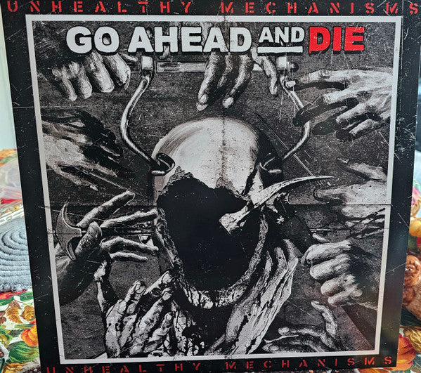 GO AHEAD & DIE - UNHEALTHY MECHANISMS (RED & BLACK SPLATTER VINYL)