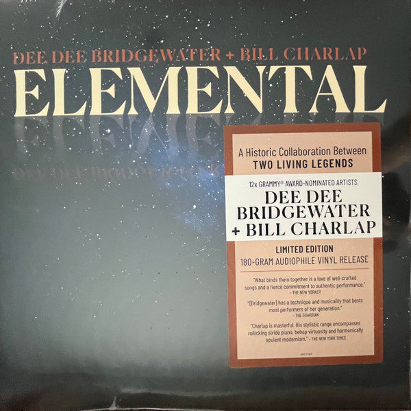 BRIDGEWATER,DEE DEE & BILL CHARLAP - ELEMENTAL (180G)