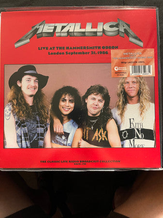 METALLICA - LIVE AT THE HAMMERSMITH ODEON. LONDON 1986 (LAGOON VINYL)