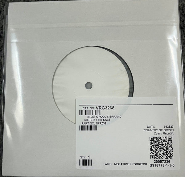 FIRE SALE - FOOL'S ERRAND (WHITE WITH RED & YELLOW SPLATTER)