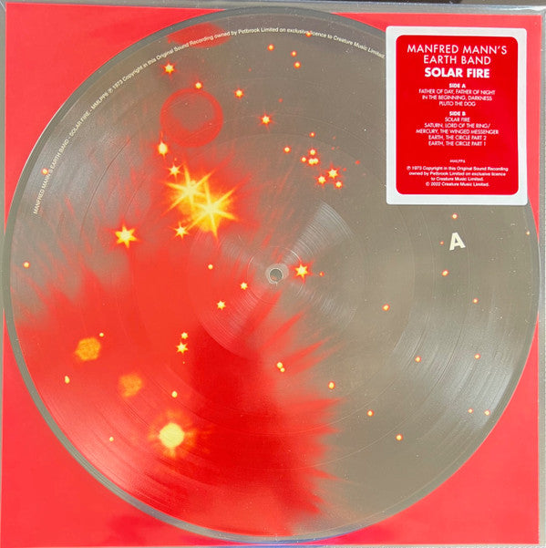 MANFRED MANN'S EARTH BAND - SOLAR FIRE (PICTURE DISC)