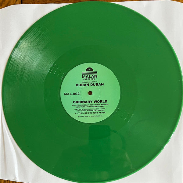 J&E PROJECT FT: DURAN DURAN - ORDINARY WORLD (GREEN VINYL)
