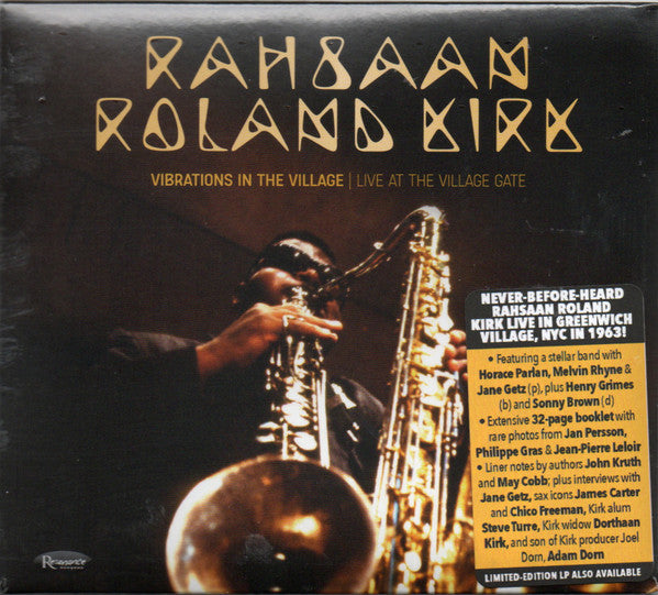 KIRK,RAHSAAN ROLAND - VIBRATIONS IN THE VILLAGE: LIVE AT THE VILLAGE GATE (2CD)