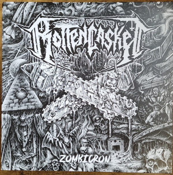 ROTTEN CASKET - ZOMBICRON (WHITE VINYL)