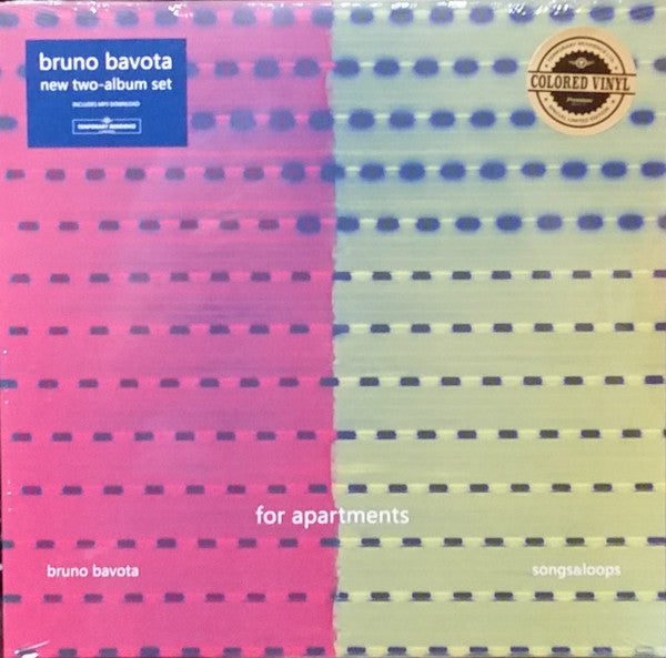 BAVOTA,BRUNO - FOR APARTMENTS: SONGS & LOOPS (2LP)