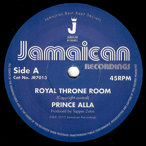 PRINCE ALLA - ROYAL THRONE ROOM/HAIL RASTAFARI