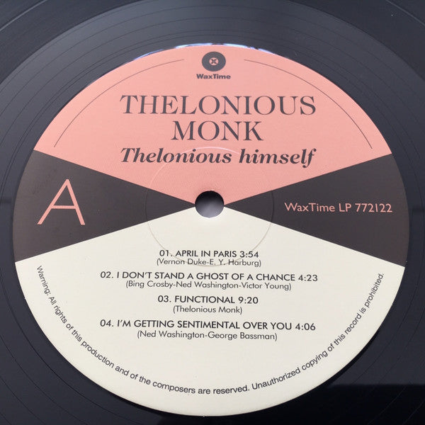 MONK,THELONIOUS - THELONIOUS HIMSELF (1 BONUS TRACK/180G)