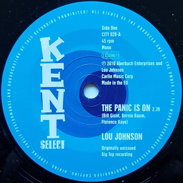 JOHNSON LOU - PANIC IS ON / YOU BETTER LET HIM GO
