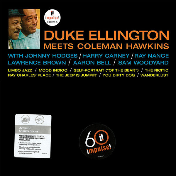 ELLINGTON,DUKE; COLEMAN HAWKINS - DUKE ELLINGTON MEETS COLEMAN HAWKINS (VERVE ACOUSTIC SOUNDS SERIES)