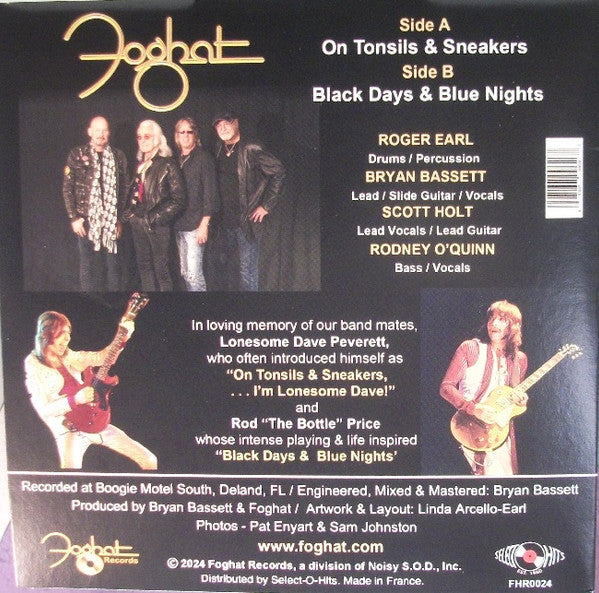 FOGHAT - ON TONSILS & SNEAKERS (45RPM/TRANSLUCENT RED VINYL)