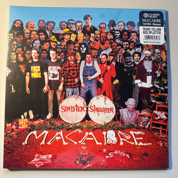 MACABRE - SINISTER SLAUGHTER (TRANS YELLOW/RED SPLATTER VINYL)