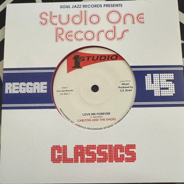 CARLTON & THE SHOES - LOVE ME FOREVER/NEVER LET GO (RED VINYL)
