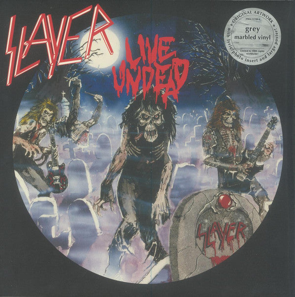 SLAYER - LIVE UNDEAD (BLACK & GREY MARBLE VINYL)