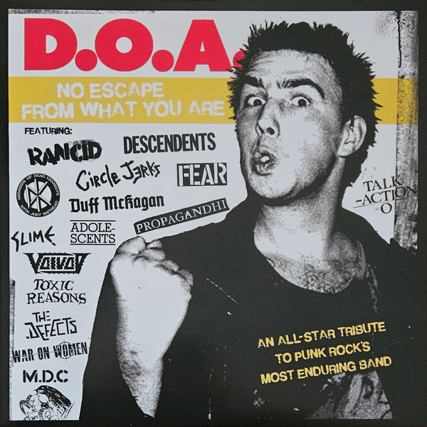 VARIOUS ARTISTS - DOA - NO ESCAPE FROM WHAT YOU ARE (RED VINYL)