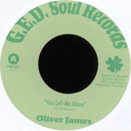 JAMES,OLIVER - YOU LEFT ME ALONE/A FOOL FOR YOU