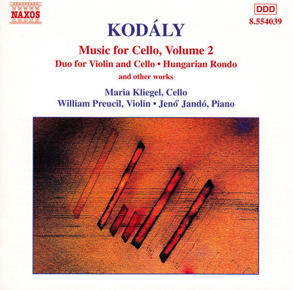 MUSIC FOR CELLO VOL. 2