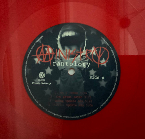 MINISTRY - RANTOLOGY (TRANSLUCENT RED VINYL/180G/NUMBERED/2LP)