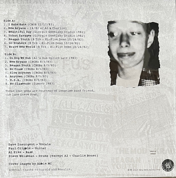 REAGAN YOUTH - POSS TAPES - 1981-1984 (COKE BOTTLE GREEN VINYL)