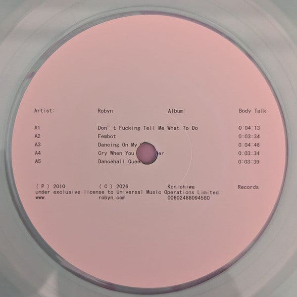 ROBYN - COMPLETE BODY TALK (COKE BOTTLE VINYL/2LP)