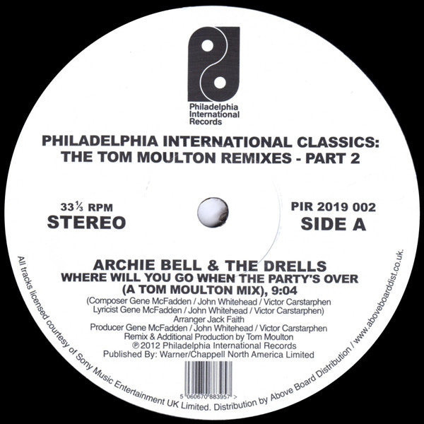 VARIOUS ARTISTS - PHILADELPHIA INTERNATIONAL CLASSICS: THE TOM MOULTON REMIXES PART 2 (2LP)