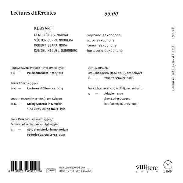 KEBYART - EOTVOS, HAYDN, PEREZ-VILLEGAS, & STRAVINSKY: LECTURES DIFFERENTES
