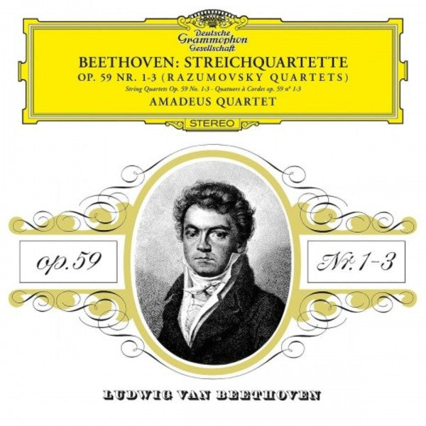 AMADEUS QUARTET - BEETHOVEN: STRING QUARTET NO.7 I N F OP.59 NO.1 - RASUMOVSKY NO.1