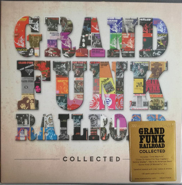 GRAND FUNK RAILROAD - COLLECTED (2LP/180G/PVC SLEEVE/GATEFOLD WITH LINER NOTES & PHOTOS/IMPORT)