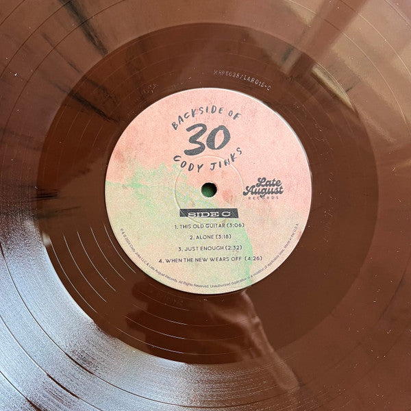JINKS,CODY - BACKSIDE OF 30 (HARDWOOD BROWN COLOR VINYL)