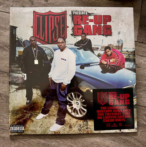 CLIPSE PRESENTS - RE-UP GANG - RE-UP GANG (TRANSLUCENT RED & MILKY CLEAR BUTTERFLY EFFECT WITH SPLATTER VINYL)