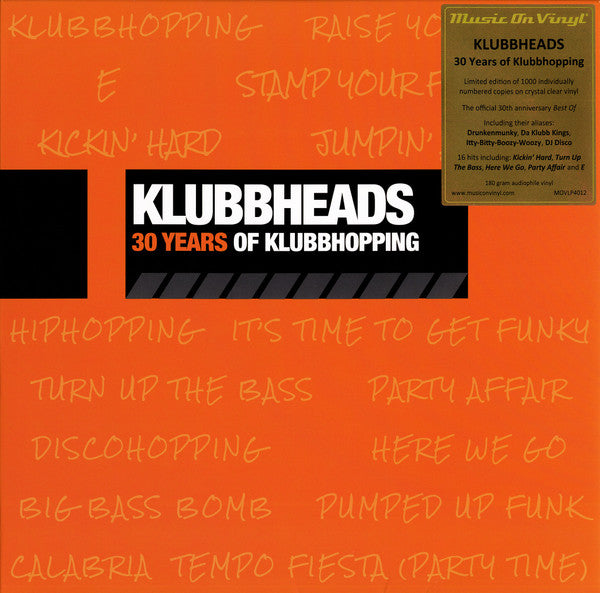 KLUBBHEADS - 30 YEARS OF KLUBBHOPPING (LIMITED/CRYSTAL CLEAR VINYL/180G/30TH ANNIVERSARY/NUMBERED)