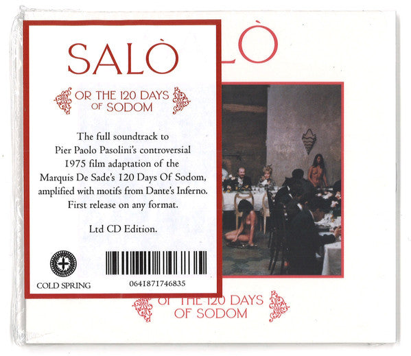 VARIOUS ARTISTS - SALO OR THE 120 DAYS OF SODOM