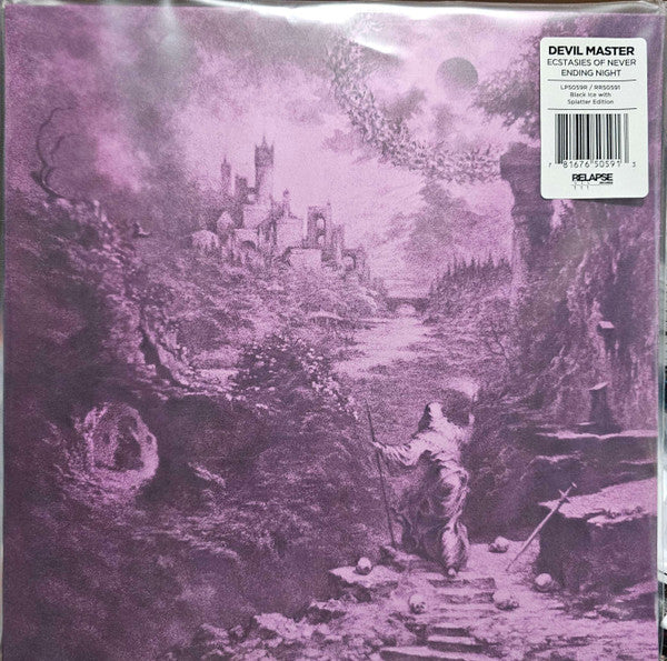 DEVIL MASTER - ECSTASIES OF NEVER ENDING NIGHT (BLACK ICE WITH VIOLET, HOT PINK & BABY PINK SPLATTER VINYL)