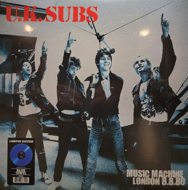 UK SUBS - MUSIC MACHINE LONDON 8/8/80 (BLUE VINYL)