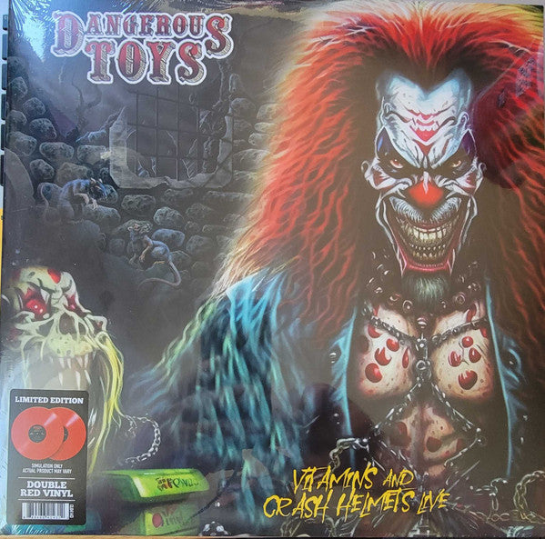 DANGEROUS TOYS - VITAMINS & CRASH HELMETS LIVE (RED VINYL/2LP)