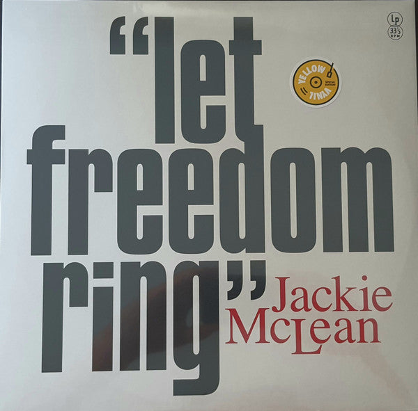 MCLEAN,JACKIE - LET FREEDOM RING (YELLOW VINYL)